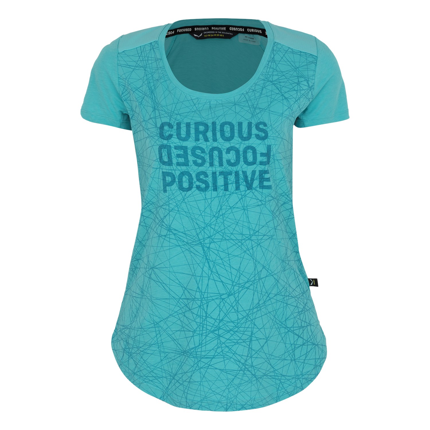 Camisetas Mujer Chile - Salewa Alpine Hemp Print - Azules - GMDT-31546